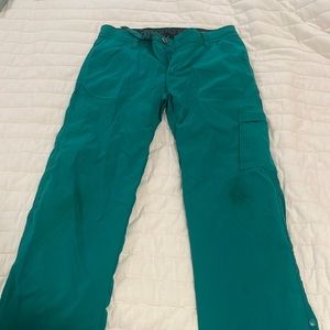 Prana hiking/climbing pants. Slight stain on knee. Too small for me.
